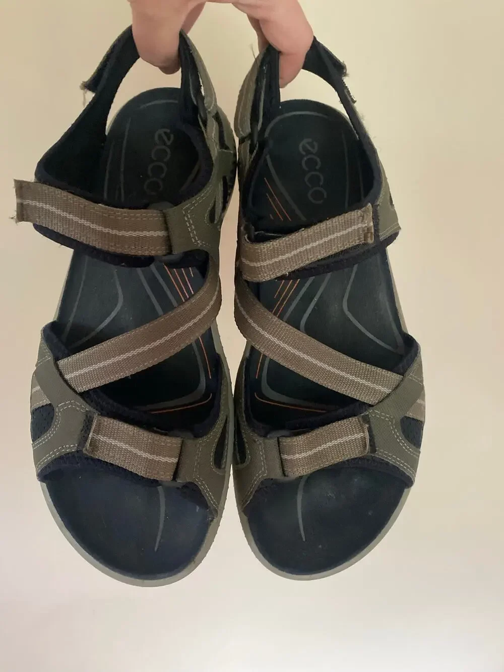 Ecco Yucatan Sport Sandals Hiking Walking Brown Mens Size EU 44/ US 10-10.5